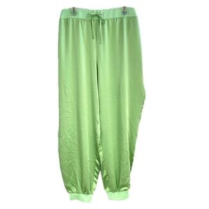 Alfani Women's Green Satin Pants - Joggers Size: 3X NWOT